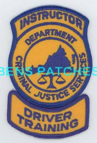 VIRGINIA,VIRGINIA DEPARTMENT OF CRIMINAL JUSTICE SERVICES INSTRUCTOR DRIVER TRAINING 1